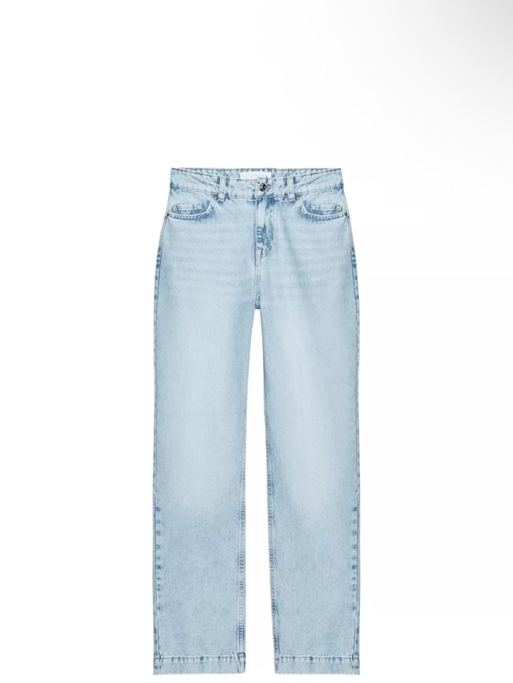 Zara Light Wash Straight Leg Jeans